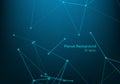 Abstract technology background. Science background. Big data. Background vector. Plexus effect. Network connection structure. Royalty Free Stock Photo