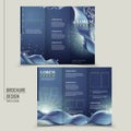 Abstract technology background for tri-fold brochure