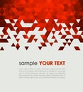 Abstract technology background with triangle