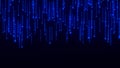 Abstract Technology Background. Web Developer. Computer Code. Programming. Coding. Hacker concept. 3d rendering Royalty Free Stock Photo