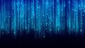 Abstract Technology Background. Web Developer. Computer Code. Programming. Coding. Hacker concept. 3d rendering Royalty Free Stock Photo