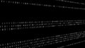 Abstract Technology Binary code Background. Computer Code. Digital flow. Big data and programming hacking. 3D rendering Royalty Free Stock Photo