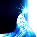 Abstract technology blue background, techno digital design. Royalty Free Stock Photo