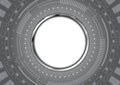 Abstract technology circle aluminium background