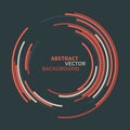 Abstract technology circles vector background Royalty Free Stock Photo