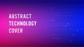 Abstract Technology Circuit Background with Gradient Design and Digital Connectivity Elements