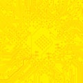 Abstract technology circuit board, Vector background. colour yellow