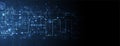 Abstract technology concept with binary code . Circuit board, high computer color background. Vector illustration with space for Royalty Free Stock Photo