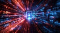 Abstract Technology Concept With Digital Data Streams