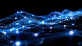 Abstract Technology Connection Network - Data Transfer, Artificial Intelligence Concept Royalty Free Stock Photo