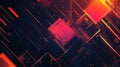 Abstract technology creating glowing red geometric pattern Royalty Free Stock Photo