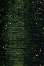 Abstract Technology, Dark Green Matrix Code, Flowing Data Streams, Binary Code Background Royalty Free Stock Photo