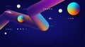 Abstract technology digital online communication background. Internet connection wave signal