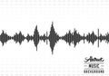 Abstract technology digital sound wave. Vector and illustration. Texture and background. Royalty Free Stock Photo