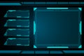 abstract technology future interface hud control panel design. Royalty Free Stock Photo