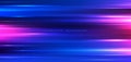 Abstract technology futuristic background neon lights effect shiny striped lines blue and pink gradients color