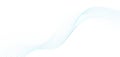 Abstract technology futuristic blue fluid dots particles wave line on white background