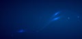 Abstract technology futuristic fluid dots particles wave line on dark blue background