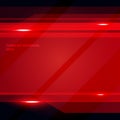 Abstract technology geometric red color shiny motion background. Template for brochure, print, ad, magazine, poster, website, Royalty Free Stock Photo