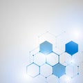 Abstract Technology hexagon background