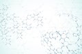 Abstract technology hexagonal background. Connection structure. Royalty Free Stock Photo