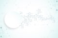 Abstract technology hexagonal background. Connection structure. Royalty Free Stock Photo