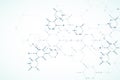 Abstract technology hexagonal background. Connection structure. Royalty Free Stock Photo