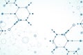 Abstract technology hexagonal background. Connection structure. Royalty Free Stock Photo