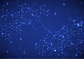 Abstract technology hexagonal background. Connection structure. Royalty Free Stock Photo