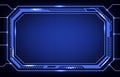 Technology of Hud Ui Gui Futuristic Stock Vector