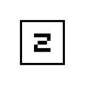 Abstract Technology Icon Based on The Letter Z - Vector