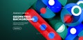 Vibrant geometric abstract background design Royalty Free Stock Photo