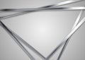 Abstract technology metallic triangles vector background Royalty Free Stock Photo