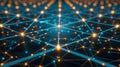 Abstract Technology Network: Artificial Intelligence, Blockchain, And Data Visualization Royalty Free Stock Photo