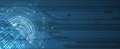 Abstract technology particle. Virtual molecule background. Computer generated for business solution and presentation