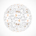 Abstract technology sphere Royalty Free Stock Photo