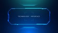 abstract technology ui futuristic concept hud interface hologram copy space of digital innovation on hi tech future design Royalty Free Stock Photo