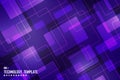 Abstract technology of ultraviolet square pattern design of new trend artwork background. illustration vector eps10 Royalty Free Stock Photo