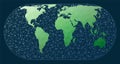 Abstract telecommunication world map.
