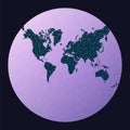 Abstract telecommunication world map.
