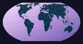 Abstract telecommunication world map.