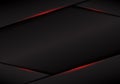 Abstract template black frame layout metallic red light on dark background. modern luxury futuristic technology concept Royalty Free Stock Photo