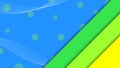 Abstract template blue and green geometric stripes on blue background Royalty Free Stock Photo
