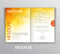 Abstract template brochure design with geometric background