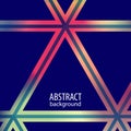 Abstract template with triangle grid