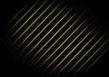 Abstract template diagonal black striped line backgroune texture with yellow light neon
