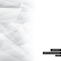 Abstract template gray low poly trendy white background and halftone with copy space. You can use for website, brochure, flyer,