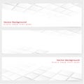 Abstract template horizontal perspective banner