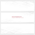 Abstract template horizontal perspective banner