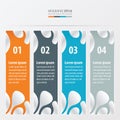 Abstract template style Orange , blue, gray color